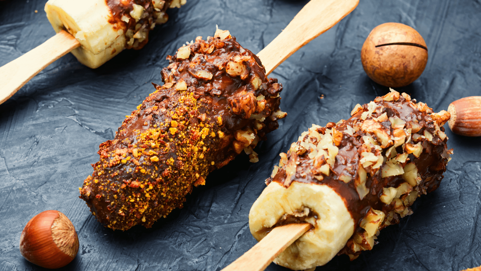Banaan met chocolade