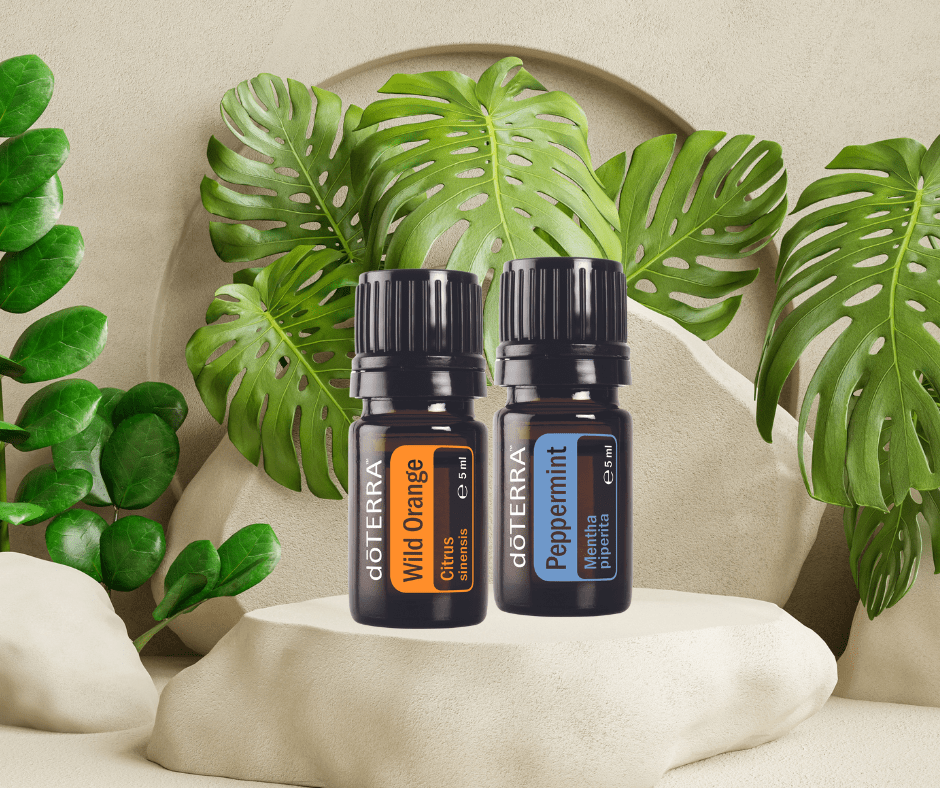 pepermunt en sinaasappel  aroma touch doterra massage